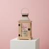 This lantern is made from quality wood and a stainless steel copper