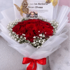 

A delicate and elegant bouquet featuring 20 premium red roses, the perfect