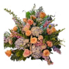 Pastel bouquet with roses, hydrangeas, and mixed blooms