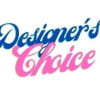 Blue and pink "Designer’s Choice" text on a white background