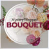 Graphic with a bouquet of pastel roses and ranunculus