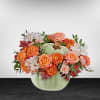 Whimsy Pumpkin Bouquet offers a stylish option for your autumn table. This