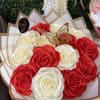 A CUTE MIX OF RED AND WHITE ROSE TO MAKE A DIFFERENCE