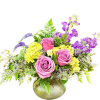 This joyful arrangement filled with gorgeous spring blooms is sure to please