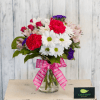 Simple and sweet, this mix of long lasting daisies, alstroemeria, carnations &amp;