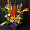 Such a Beauty!!! Rare tropical and exotic flowers in a tall vase