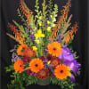 Seasonal selection of your brightest boldest color flowers. Assortment and colors will