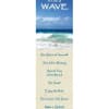 Ocean-themed bookmark with a wave image and inspirational advice text.