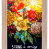 This cute little plaque stands 5 in tall and lights up. Perfect