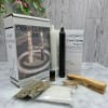 Sharp, ceremonial contrast sets the tone for this cord cutting ritual kit