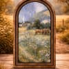 Unique canvas framed artwork. 

8.25x11 in.