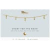 More is definitely merrier on this 14k gold plated 'Shoot for the