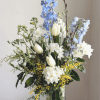 Send a little pick me up with this classic blue &amp; white