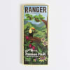 Passion fruit chocolate bar in a yellow wrapper with tropical artwork