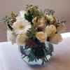 Golden Transition Bouquet features a serene palette of whites and greens, with