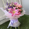 A romantic-inspired floral composition that blends soft textures and subtle contrasts, thoughtfully