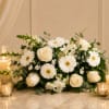 Soft, soothing, and beautifully composed, this all- white arrangement offers a gentle