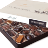 Box of assorted chocolates in a branded gift box
