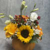 Celebrate the beauty of fall with this charming Harvest Pumpkin arrangement. Designed