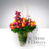 Queen Leticia is a vibrant and elegant floral design featuring a beautiful