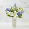 Heavenly blossoms indeed, this bouquet makes a beautiful gift to offer condolences
