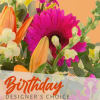 Bright mixed bouquet with a pink gerbera daisy and orange lilies