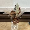 Dried flowers in a vase. 