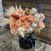DRY PAMPAS AND FRESH FLOWERS