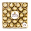 Box of Ferrero Rocher chocolates in gold wrappers