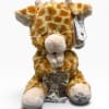 Sweetest, softest, most adorable giraffe plush, embroidered eyes and embroidered cross on