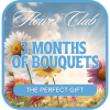 Flower Club graphic with daisies and the text 3 months of bouquets