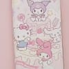 Sanrio character wallet with pastel cartoon print