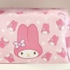 Pink My Melody lunch bag with a handle and cartoon character print
