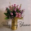 Gorgeous lavender hue of 15 roses paired with lavender blooms lavender babies