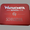 Red hard case with white Wapakoneta Redskins and Schroeder text