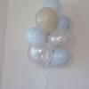 This balloon bouquet offers a selection of 10 high-quality latex balloons filled