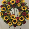 Honor a life beautifully lived with our Golden Remembrance Wreath. This elegant