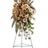 This stunning spray of pastel flowers conveys a flowing, spontaneous sensation that