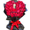 This bouquet holds 5 dozens. Disclaimer: This is a wrapped bouquet. No