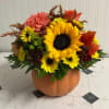 Celebrate the season in full color with this cheerful arrangement designed in