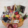 Select this basket of assorted gourmet snacks and fruit. Items will vary