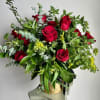 The Reviere Collection: Lady Rouge is a luxurious red rose vase arrangement