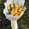Bright, happy, and full of charm&mdash;this wrapped handheld bouquet features 12 vibrant