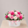 A refined and elegant floral design featuring a curated mix of hot