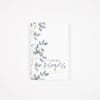 Sympathy card with leafy border and the words in our Prayers