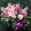 Purple and pinks blooms.