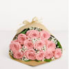 A dozen vibrant and fresh long stemmed Ecuadorian Roses, accented with baby's