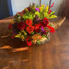 cornucopia filled with quality fall flowers