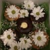Whats better than a box of donuts with decorative fresh flowers? Help