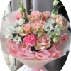 A soft, romantic birthday bouquet that reads like a celebration in blush